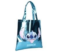 VadoBag Sac shopper Disney Lilo et Stitch Metallic Moves 37×36×2 cm Turquoise métallique
