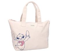 Vadobag Disney Lilo et Stitch Obsessed - Grand sac à provisions en velours côtelé - Dimensions 48 x 32 x 14 cm - Beige