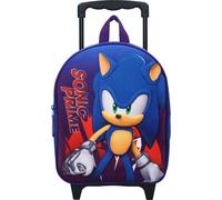 Vadobag Sac à dos 3D Sonic Prime Great Escapes aussi tractable comme trolley Blue One Size