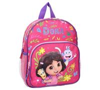 Vadobag Sac à dos DORA EXPLORATRICE et bottes singe - sac à dos pour enfants | école | maternelle - couleur rouge - dimensions 29 x 23 x 10 cm - 584-00754
