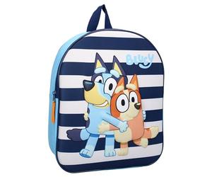 Vadobag Sac à dos pour chien BLUEY Oh Happy Days 3D - Sac à dos pour enfants | école | maternelle - Bleu - Bleu clair, taille unique 32 x 26 x 11 cm