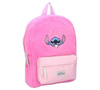 Vadobag | Sac à dos pour enfants Stitch - rose foncé - doux - peluche - Licence Disney