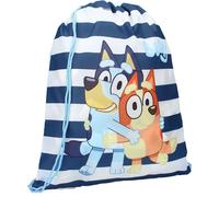 Vadobag | Sac de sport Bluey et Bingo - 36x44 cm - Bleu-Blanc - Pratique et stylé - Idéal pour les enfants