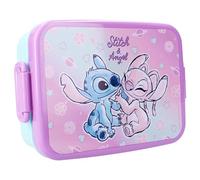 Vadobag STITCH ANGEL Boîte à goûter en plastique avec couvercle - dimensions 16x13x5cm DISNEY Original Lilo et Stitch