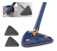 Vadrouille de Nettoyage Réglable Rotative à 360° Balai de Nettoyage Triangulaire Reusable avec Compression Automatique de l'eau