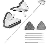 Vadrouille de Nettoyage Rotative à 360°, Balai Plafond Triangulaire avec 202 cm Longue Poignée, Dernier cri 180°Serpillè SERPILLERE