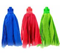 Vadrouille écologique Micro Fibre Bandes Plates 25cm (Bleu)