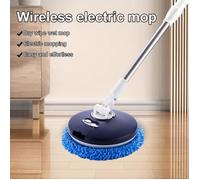 Vadrouille électrique sans fil 3 en 1, humide et sec, machine de nettoyage automatique, avec chiffon de 1,34 m , Bleu marine