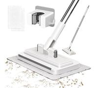 Vadrouille sans lavage - Vadrouille à poignée | Mini vadrouilles-têtes de fibres réutilisables compactes, dispositif d'entretien de de crevasse mince cuisines à domicile salles de bains sols c