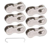 VAEIORP Lot de 6 maillons de chaîne pour vélos 6 à 10 vitesses, compatibles avec chaînes Shimano 10 vitesses, avec outil de montage pour réparation rapide de vélo