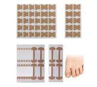 VAEIORP Patchs Correction Ongle Incarné 100 Pièces - Sans Colle, Respirants en Coton Élastique | Formes Os & I | Soulage Douleur & Redresse Progressivement