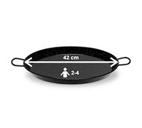 Paella World Poêle à paella émaillée 42 cm pour 7-10 personnes