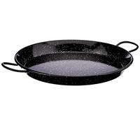 Vaello La Valenciana Poêle à Paella en Acier émaillé pour Induction Noir 36 cm