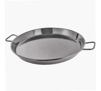 VAELLO Plat à Paella en Métal - Ø 70 cm - 4 Poignées - Compatible Réchaud à Gaz - Acier Solide - pour 5 à 50 Personnes - Entr