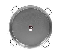 VAELLO - Plat à Paella en Métal - Plat de Cuisson Résistant - Accessoire de Cuisine Extérieure Facile à Nettoyer - Poêle à Paella à 4 Poignées - Ø 90 cm