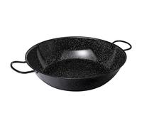 VAELLO - Plat à Paella Haut en Métal Émaillé - Plat de Cuisson Résistant, Accessoire Cuisine Extérieure Facile à Nettoyer - Poêle à Paella à 2 Poignées, Ø 60 cm