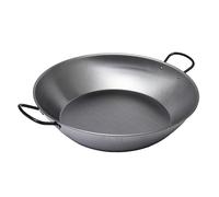 VAELLO - Plat à Paella Haut en Métal - Plat de Cuisson Résistant, Accessoire Cuisine Extérieure Facile à Nettoyer - Poêle à Paella à 2 Poignées, Ø 50 cm