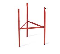 VAELLO Trépied Tripatte pour Réchaud Robuste Fer Ø25 mm 1.5 mm Rouge | Installation facile, usage extérieur et cuisine, fer rouge, Ø25 mm x 1.5 mm, hauteur 70 cm, réchaud gaz paella