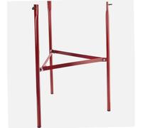 VAELLO Trépied Tripatte pour Réchaud Robuste Fer Ø25 mm 1.5 mm Rouge | Installation facile, usage extérieur et cuisine, fer rouge, Ø25 mm x 1.5 mm, hauteur 70 cm, réchaud gaz paella
