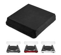 Vaeltor Housse anti-poussière en élasthanne pour tourne-disque avec bande élastique pliable, Noir , One Size, Style unique