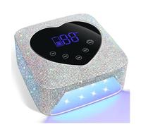 VAESHOWX Lampe à UV LED recharable 72W, lumière UV sans Fil for Ongles avec Strass en Forme de cœur, Machine de manucure et pédicure, Outils for Ongles (Color : X20 Diamond)