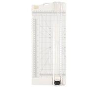 Vaessen Creative 2207-103 Massicot + Plaque de Rainurage 4.5” pour Scrapbooking, Création de Cartes et Autres Loisirs Créatifs en Papier, Plastique, Blanc, 11,4 x 30,5 cm