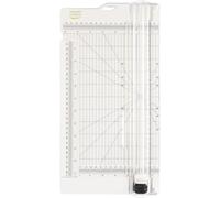 Vaessen Creative 2207-108 Massicot Et Plaque De Rainurage 6¿ Pour Scrapbooking, Création De Cartes Et Autres Loisirs Créatifs En Papier, Plastique, Blanc, 15,2 X 30,5 Cm