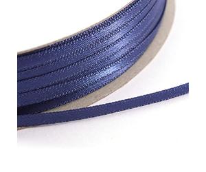 Vaessen creative 301002-5014 Ruban Satin, 3mm x 100m, Éclat Élégant pour Créer des Cartes, Scrapbooks, Emballage Cadeaux et Autres Projets Créatifs, Bleu Foncé