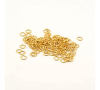 Vaessen Creative 3901-302 Fabrication de Bijoux Alu Deco Jump Rings Aluminium Or 0,725 x 0,725 x 0,2 cm