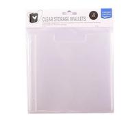 Vaessen Creative 8 Poches de Rangement Transparentes pour Organiser et Stocker Plaques d’embossage, Matrices de Découpe, Ornements et Autres Fournitures Créatifs, Papier et Plastique, 20cm x 20cm