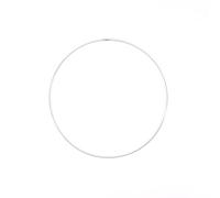 Vaessen creative Anneau en Métal pour Loisirs Créatifs, 10 cm, Anneau Capteur de Rêves, Couronne pour Macramé à Accrocher au Mur, Crochet, Décor Bohémien, Décorations et Mariage et Plus, Argent, 10 cm