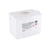 Vaessen Creative Boîte de Rangement - 24 Compartiments de Diverses Tailles - Plastique - 23,1 x 15,6 x 18,5 cm - pour Album Photo de Classe, Accessoires Diamond Painting et Scrapbooking