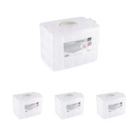 Vaessen creative Boîte de Rangement Plastique 25 x 16 x 18,5 cm - avec 30 Compartiments Modulable - Caisse avec Couvercle pour Couture, Accessoires Diamond Painting et Scrapbooking (Lot de 4)