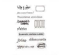 Vaessen Creative Box avec motif Dreams Tampon transparent, Noir, taille unique