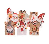 Vaessen Creative Kit de Calendrier de l'Avent, Sacs en Papier, Autocollants, Pinces à Linge et Ficelle de Jute, pour Les Travaux Manuels de Noël et Les Jours en Fête et Loisirs Créatifs, Divers