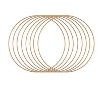 Vaessen creative Metallringe Métal pour Loisirs Créatifs, Or Foncé, 8 pièces, 25 cm, Anneaux Capteur de Rêves, Macramé à Accrocher au Mur, Crochet, Bohémien, Décorations et Mariage et Plus 11012-003