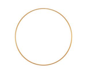 Vaessen Creative Cercle en Métal - Doré - Ø 25 cm / 3 mm - Cerceau pour Macramé, Décoration, DIY, Art Mural et Attrape-Rêve, D'or