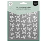 Vaessen Creative Classeur de Gaufrage 3D - Abeilles & Papillons (Zoom) 15 x 15 cm - Matériel pour Scrapbooking, Cartes Anniversaire, DIY et Bricolage