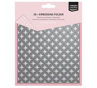Vaessen Creative Classeur de Gaufrage 3D - Étoiles Graphiques 15 x 15 cm - Matériel pour Scrapbooking, Cartes, DIY et Bricolage