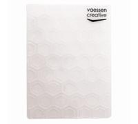 Vaessen Creative Classeur de gaufrage nid d'abeille 14,6 x 10,7 cm pour ajouter de la texture et de la dimension à vos projets en papier, scrapbooking, albums photo, enveloppes et cartes comme des