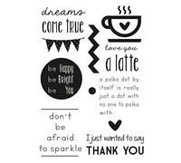 Vaessen Créative Collection Love It, Tampons Transparents Dreams, A5
