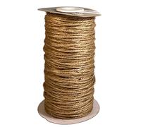 Vaessen Creative Corde de Jute - 100 m x 2 mm - Naturel - Chemin de Table - Ruban et Toile Jute pour Emballages Cadeaux, Décoration Mariage Bohème, Sac et Ameublement