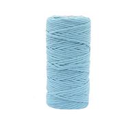 Vaessen Creative Corde Macramé - Bleu Aqua - 3 mm x 100 m - 100% coton - Fil pour Bracelets Brésiliens, Suspension pour Plantes, Crochet, Rideaux, Attrape-Rêve et Décorations