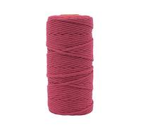 Vaessen Creative Corde Macramé - Rouge Bordeaux - 3 mm x 100 m - 100% coton - Fil pour Bracelets Brésiliens, Suspension pour Plantes, Crochet, Rideaux, Attrape-Rêve et Décorations