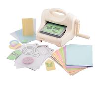 Vaessen Creative Cut Easy - Machine de Découpe - A5 (14,8 x 21 cm) - Gaufrage et Embossage - Kit Complèt pour Débutants - Blanc - Kit pour Scrapbooking Matériel