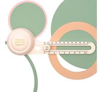 Vaessen Creative Cutter Circulaire Ø 10 à Ø 32 cm - avec 3 Lames de Rechange - Coupe Papier Cercle Blanc Cassé - Machine de Découpe pour Scrapbooking et Loisirs Créatifs