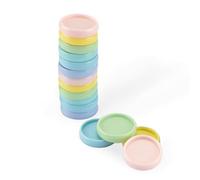 Vaessen Creative Disques de Reliure Couleurs Arc-en-Ciel Pastel 24 mm - 24 pcs pour la Relieuse Bind Easy - Anneaux pour Relier Dossier, Document, Albums et Journaux - Réutilisable