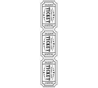 Vaessen Creative Dossier Billets 30,5 x 6,5 cm - Classeur Carterie, Scrapbooking, Journaling - Réutilisable, pour Machines de Découpe et de Gaufrage, Transparent, 17 x 8,4 x 0,5 cm