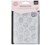 Vaessen Creative Dossier Champignons 14,6 x 10,7 cm - Classeur Carterie, Scrapbooking, Journaling - Réutilisable, pour Machines de Découpe et de Gaufrage, Transparent, 17 x 8,4 x 0,5 cm