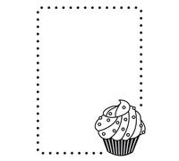 Vaessen Creative Dossier Cupcake 14,6 x 10,7 cm - Classeur Carterie, Scrapbooking, Journaling - Réutilisable, pour Machines de Découpe et de Gaufrage, Transparent, 17 x 8,4 x 0,5 cm